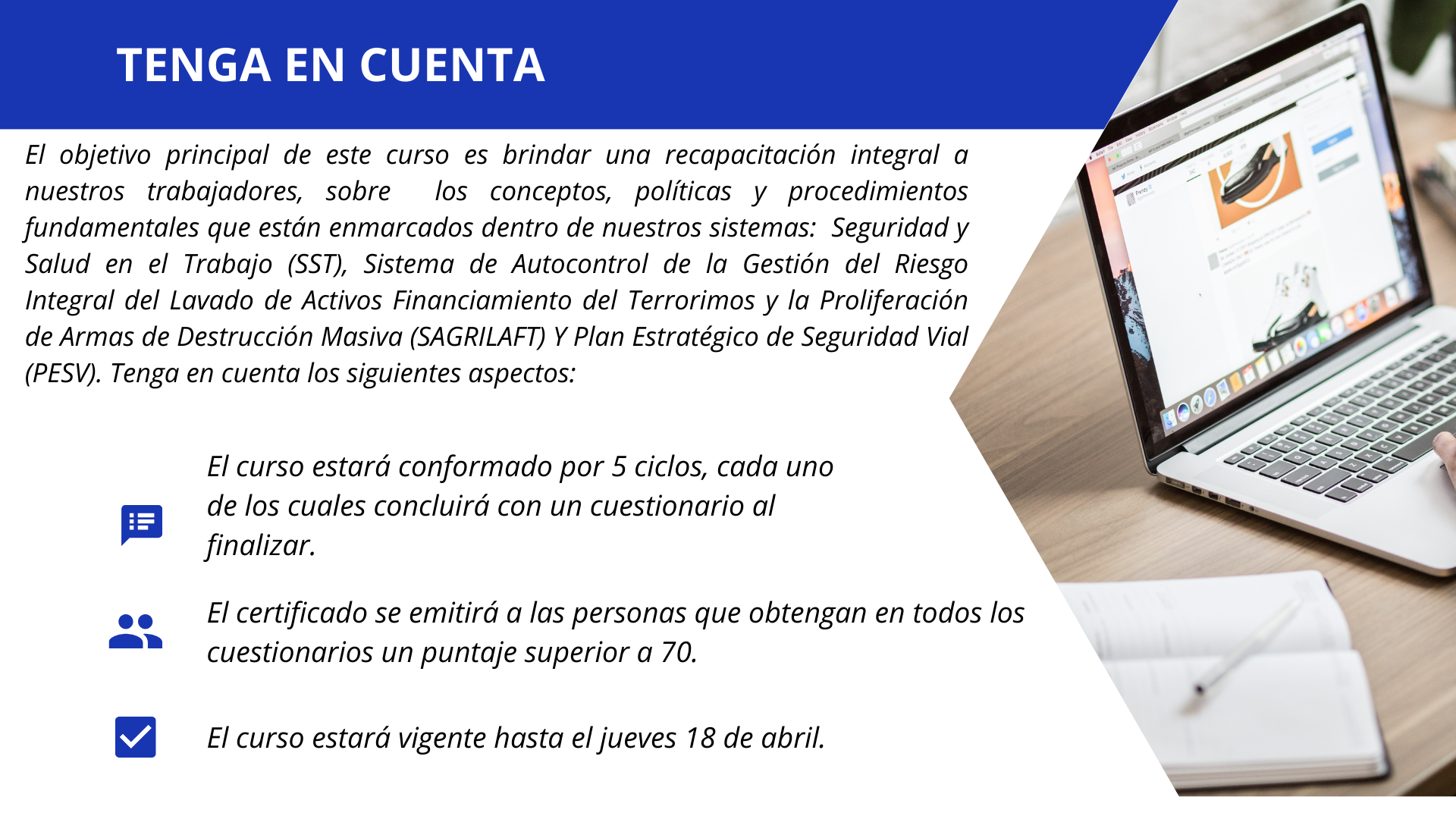 Aspectos Generales del Curso